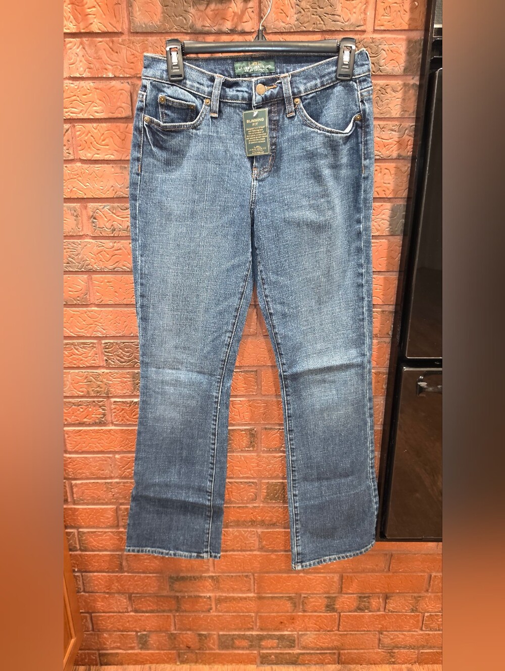 Ralph Lauren Women's Boot Cut Jeans in Blue Denim